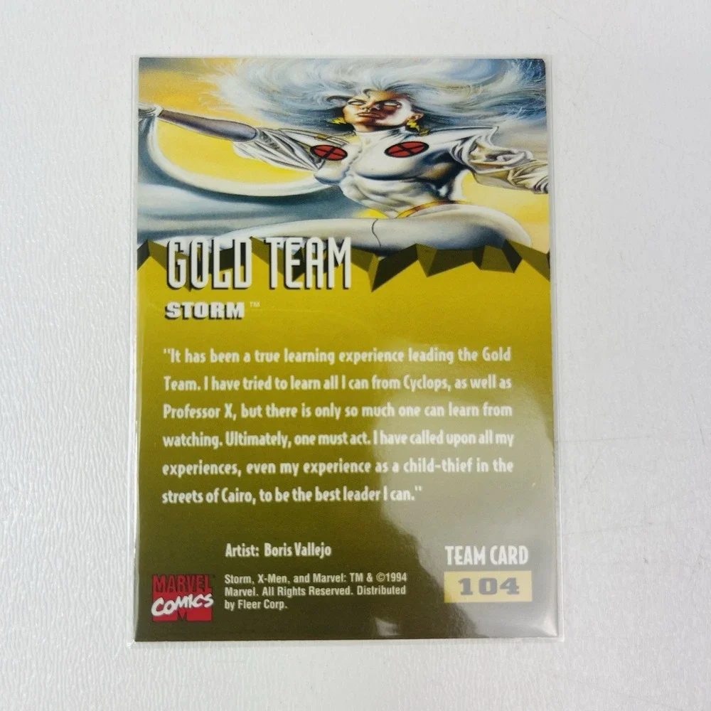 1995 Fleer Ultra‎ Marvel X Men Gold Team 104 Storm Card